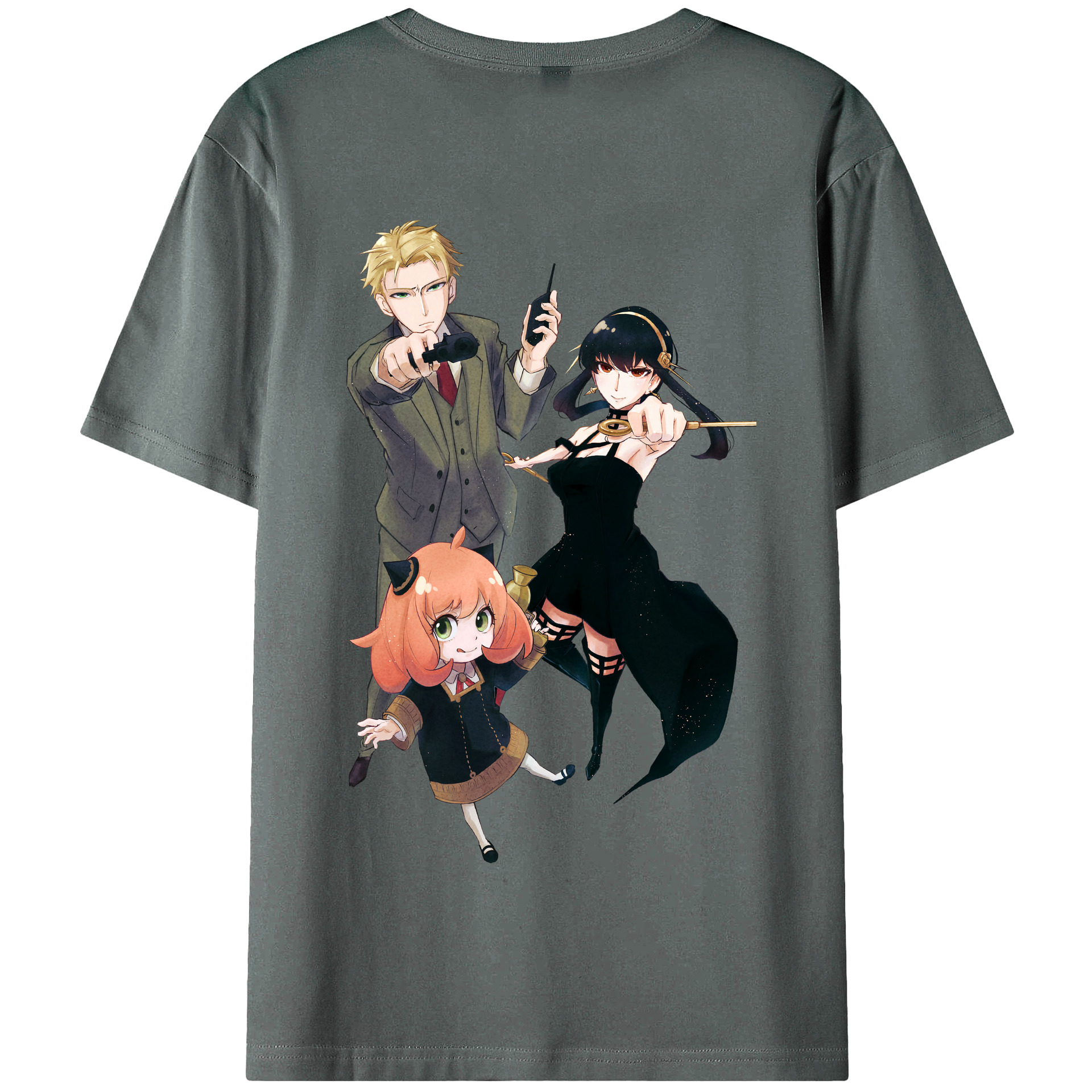 （画像用） SPY×FAMILY间谍家家酒 綿100％半袖Tシャツ（背面プリント）